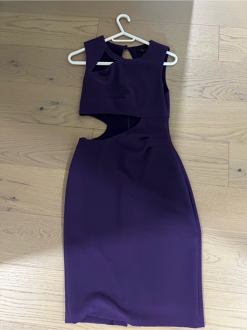 BCBGMaxAzria Purple Cutout Sheath Dress - Picture 2 of 3